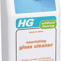HG 118100106 Shine Restorer Gloss 1L – for All Types of Artificial Flooring-Concentrated Nourishing Mopping Cleaner, White, 1Liter