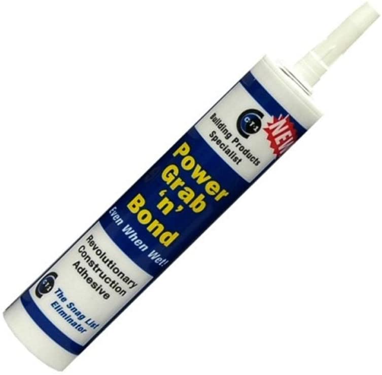 PGB Power Grab n Bond TRIBRID Technology Contact Adhesive, Strong Construction Bonding, Glass, Mirror & Tile Adhesive