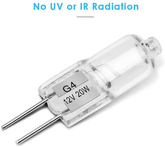 8 x G4 Halogen Bulbs Clear Capsule 20W 12V 280Lm 2800K Warm White Light for Kitchens, Living Rooms and Bedrooms - Image 4