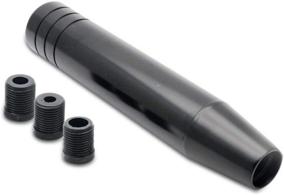 MASO Stick Shift Knob Universal Aluminum Manual Gear Lever 5Speed (7. 18CM Aluminum shift knob, Black)