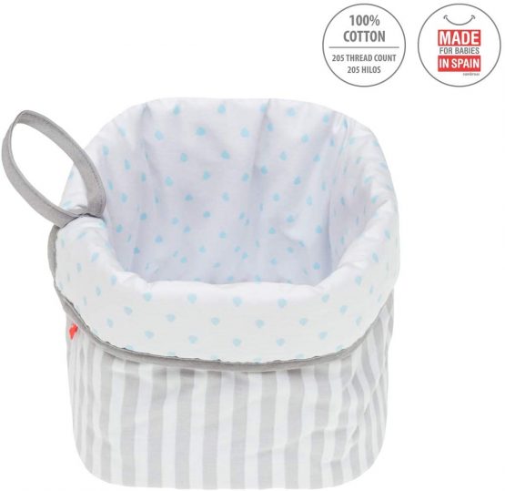 Round Basket 21X17 Cm Be Rain Blue - Image 2