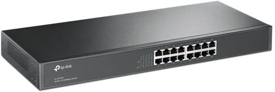 TP-Link TL-SF1016 16-Port 10/100Mbps Ethernet Switch, 19-inch Rack-Mount, Steel Case - Image 2
