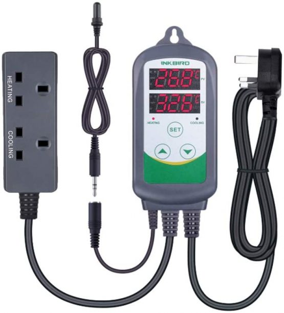 Inkbird Aquarium Thermostats Digital Temperature Controller for Freshwater Saltwater Aquarium Tank Tropical Fish Shrimp - Cooling Heating Control