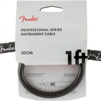 Fender 990820057 Professional Series Instrument Cable – 1 ft – ANG/ANG – Black