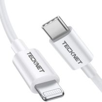 TECKNET USB C to Lightning Cable 3ft / 1M MFi Certified Supports Power Delivery Fast Charging with Type-C PD Charger Compatible with iPhone X XS XR XS MAX 8 8 Plus