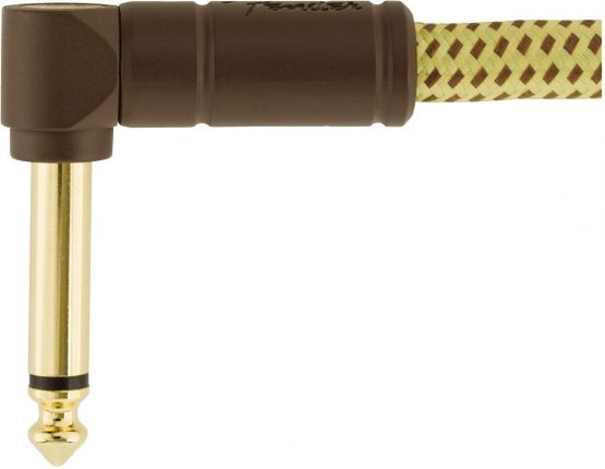 Fender 990820097 Deluxe Series Patch Cable - 1 ft – ANG/ANG – Tweed - Image 2