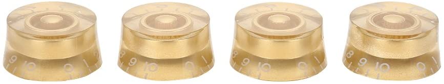 4pcs Electric Guitar Knobs, Guitar Tone Speed Volume Control Knobs Replacement Accessory for Les Paul LP Electric Guitar(Gold)