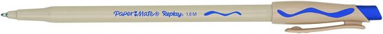 Paper Mate Replay Erasable Ballpoint Pen | Medium Point (1.0mm) | Blue | 12 Count - Image 2