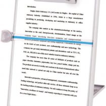 LBHMS Desktop Copy Holder Adjustable Foldable A4 Document Copyholders with Line Guide - Grey