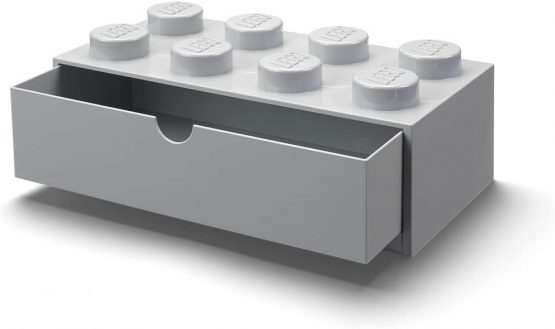 Room Copenhagen 40211740 Lego Desk Drawer 8 Knobs, Grey, Large - Image 2