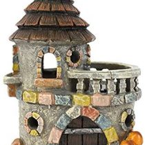 Jones Home and Gift Fairy Homes Light Up Fairy House For Fairy Gardens - Fairy Castle With Balcony
