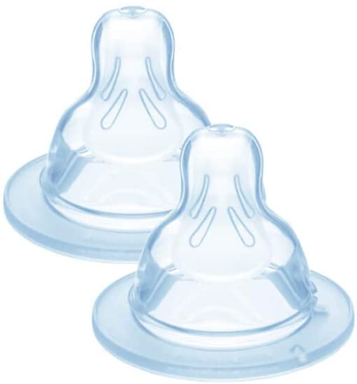 MAM 1703496031 - Teat Silicone nâº1 2 UDS 0 m +, weiß, 2 count (Pack of 1)