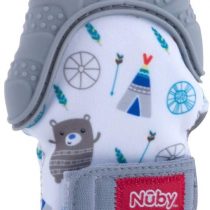 Nuby Teething Mitt, Grey