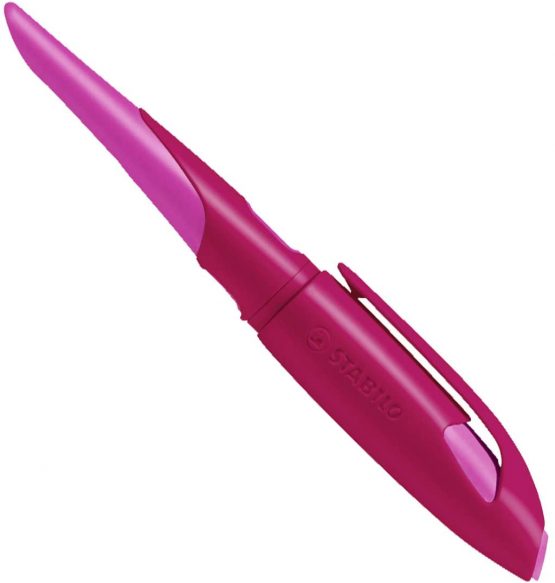 Ergonomic School Fountain Pen - STABILO EASYbirdy A Nib Left Handed Berry/Pink