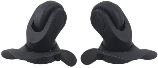 SHANOER 1 Pair Black 9.1x10.7x4.9cm Suitcase Luggage Wheels Axles Deluxe Repair Replacement Kit - Image 3
