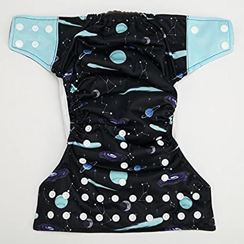 JOBEBE AIO Reusable Washable Cloth Diaper Nappy Charcoal Bamboo Insert Overnight Double Gusset (L3), 1 Count, Medium, Unisex - Image 4