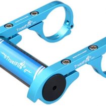 TrustFire HE01 Bicycle Mount Cycling Handlebar Mount Cycling Accessories Extender Holder for Bike Light, Flashlight, Stopwatch GPS Devices Sports Camera or Smartphones - Black Blue and Red