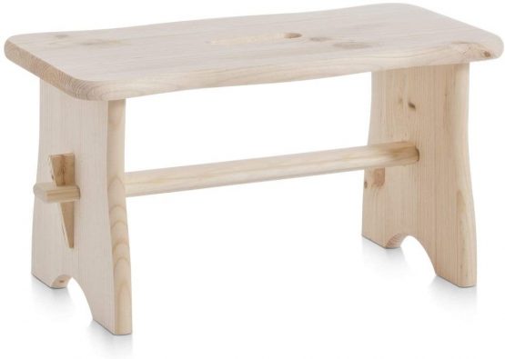 Zeller 13130 Foot Rest 39 x 19 x 20 cm Coniferous Wood