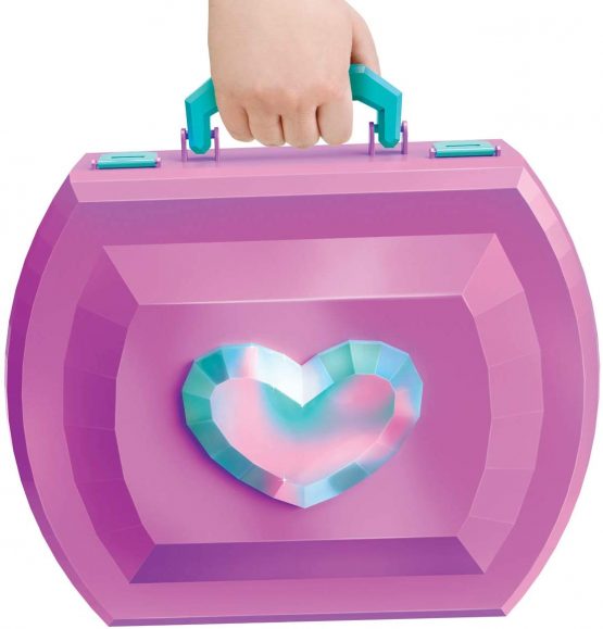 Make It Real - Light-Up Cosmetic Kit - Kids Makeup Case with Mirror and Lights for Girls and Tweens - Includes Eyeshadow, Nail Polish, Blush, Lip Gloss, Nail File, Makeup Brushes - Image 4