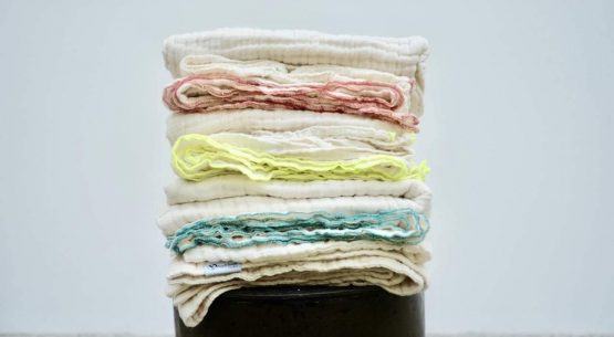 Large Organic Hooded Towel, Natural Undyed Cotton. Eco Baby Gift. 0-5yrs. Red. - Image 4
