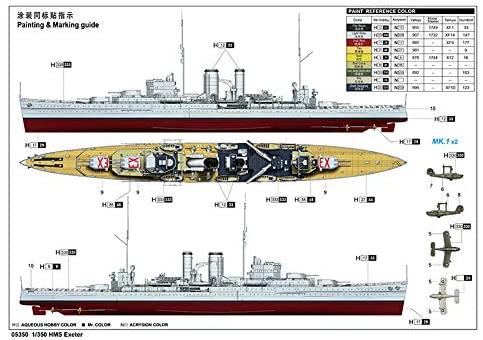 Trumpeter 1: 350 - HMS Exeter, Various, Medium - Image 4