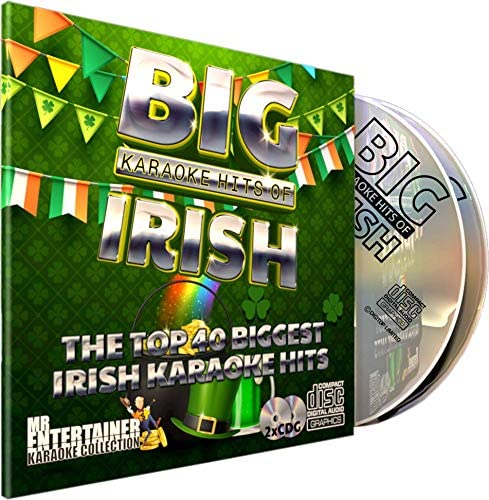 IRISH KARAOKE CD+G (CDG) Disc Pack. 40 Greatest Irish Songs Ever. Mr Entertainer Big Hits, Multicolour