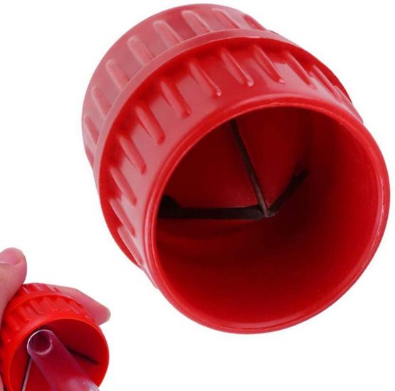 Her Kindness Deburring Tool Pipes De-Burring Cutters Universal Pipe Reamer3mm-38 mm(0.12in-1.5in) Inner-Outer Reamer Plumbing Tools Copper Tube Reamer Acrylic Tubing Chamfer Tool （1Pcs）
