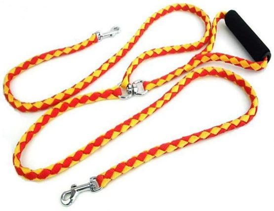 ADOGO® Dog Lead Splitter,No-Tangle Double Dog Leash for Walking and Traning 2 Dogs (Red & Yellow) - Image 3