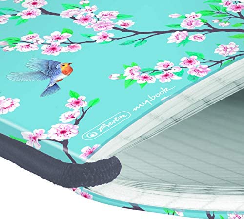 Notebook Flex A6 Ladylike Birds 40 Sheets Squared Pack of 1, Grey - Image 3