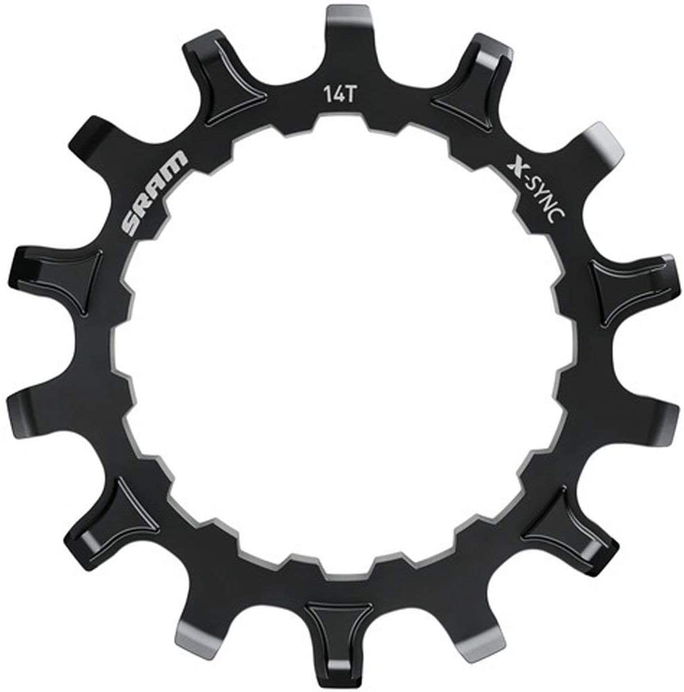 Sram Unisex X-sync Sprocket for Bosch Motors 14t Straight Steel Black Chainring, Black, UK