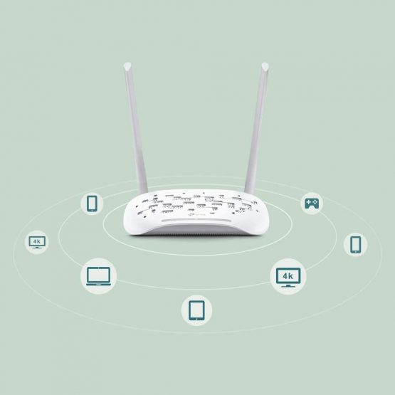 TP-Link 300 Mbps Wireless N ADSL2+ Modem Router, Single-Band, Versatile Connectivity, 4x Fast Ports, Ideal for Multimedia Application, Easy setup (TD-W8961N) - Image 3