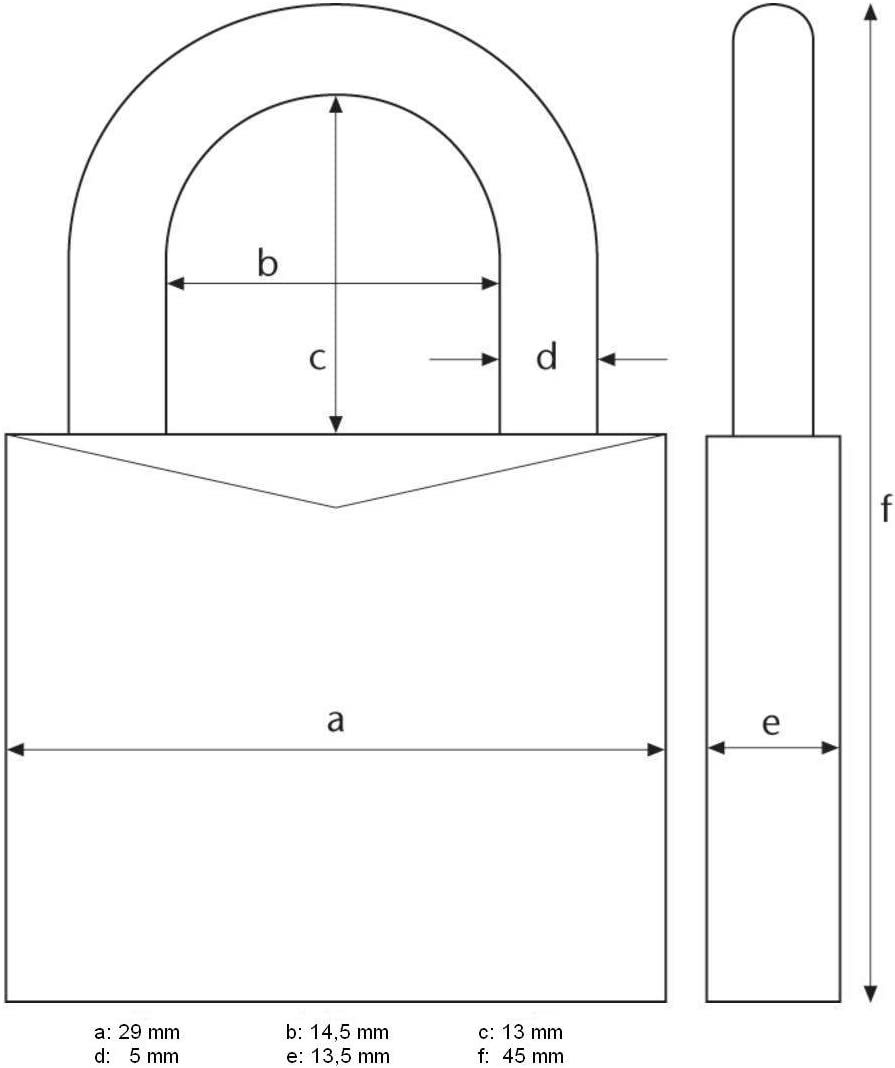 ABUS 5086 Padlock Blister Pack 45/30 mm Size: 30 mm, Single - Image 4