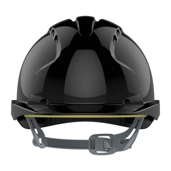 JSP EVO2 One Size Safety Helmet with Slip Ratchet - Black - Vented - (AJF030-001-100) - Image 2