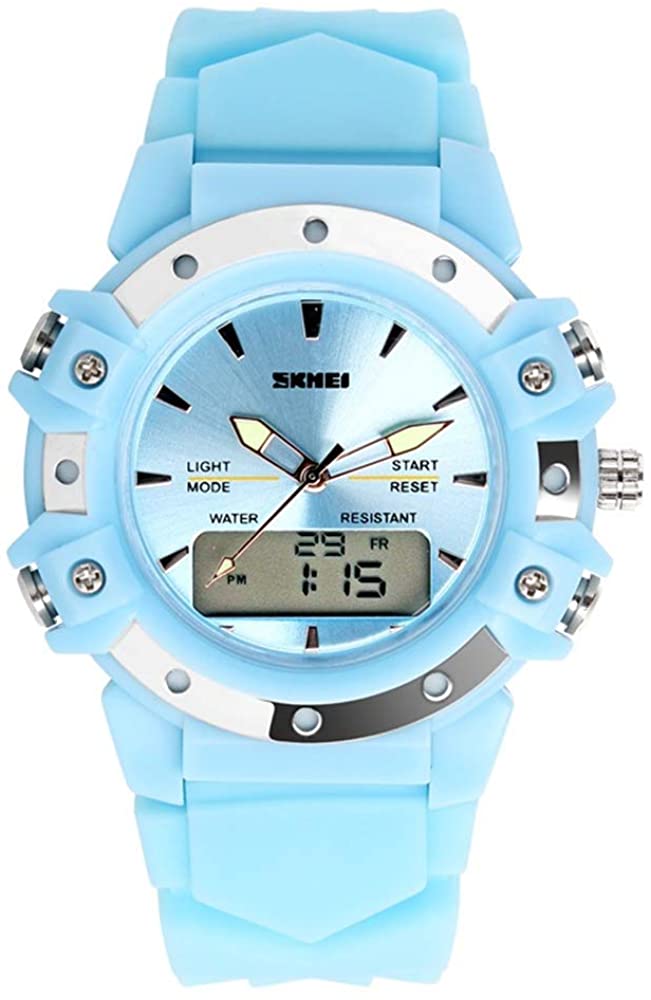 TONSHEN Fashion Sport Watch Multifunction Analogue Digital Display Dual Timezone LED Outdoor Electronic Alarm Backlight Stopwatch Watches for Men Women Kids Boy Children - Image 3