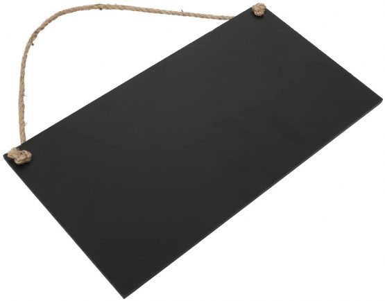 rosenice Mini Black Wooden Message Signs rectanguilaire 26 x 14 cm - Image 4