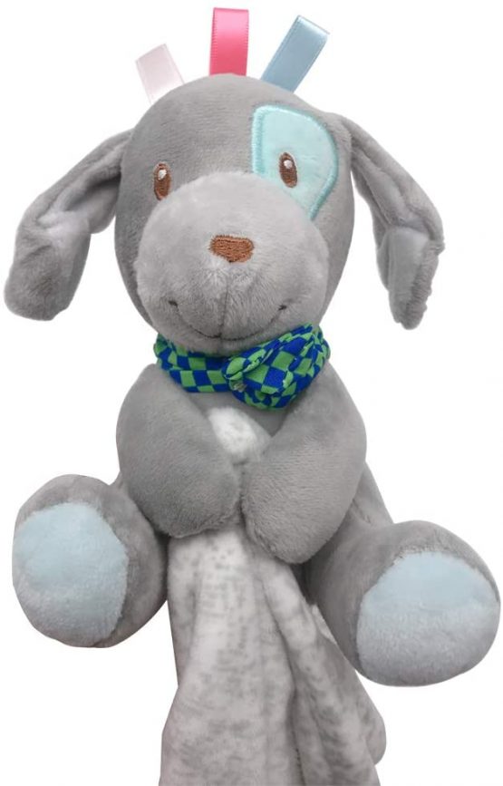 Baby Comforter Taggy Blanket Toddlers Lovely Cuddles Toy Security Blanket for Baby Soft Sleeping Toys Cute Animal Design Plush Stuffed Toys(Puppy) - Image 3