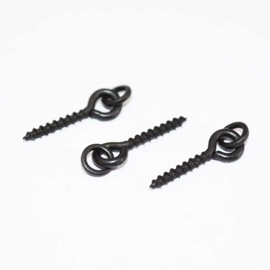 NewShot 30 x Fishing Carp Boilie Bait Screw With Round Link Loop Swivels Carp Fishing Terminal Rig Tackle - Image 3