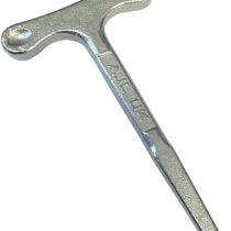 (Pack of 2) T' Keys Square Taper Drive For budget locks Commercial Accessories, Silver, 125mm Long