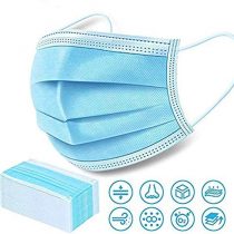 Healthy Clubs G_U_100PKDisp-Mask_GRN_1s.3-TR Surgical Face Mask, 3 Ply, 3 Layers, Pack of 100