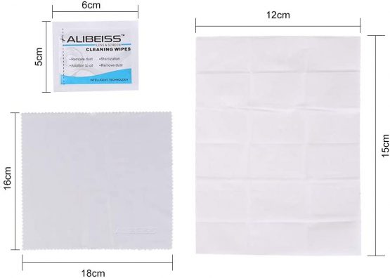 150 Pack Pre-Moistened Lens Wipes ALIBEISS Screen Wipes for Glasses, Camera, Tablets, Smartphone, Screens and Other Delicate Surfaces - Image 4