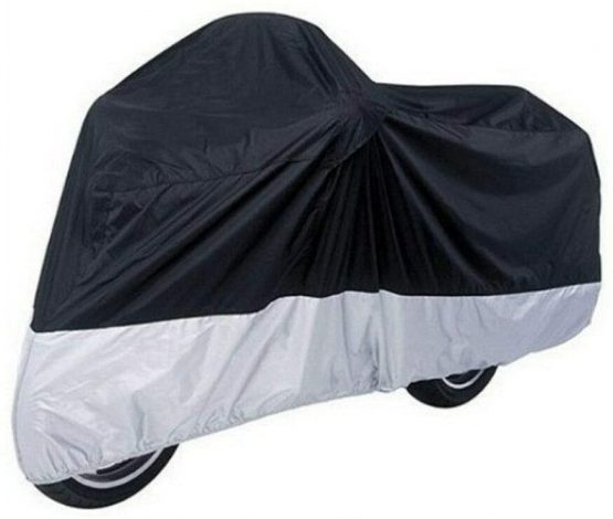 Waterproof Oxford Fabric Heavy Duty XL Motorcycle Cover with Storage Bag for Indoor Outdoor Anti Dust Rain UV Protection