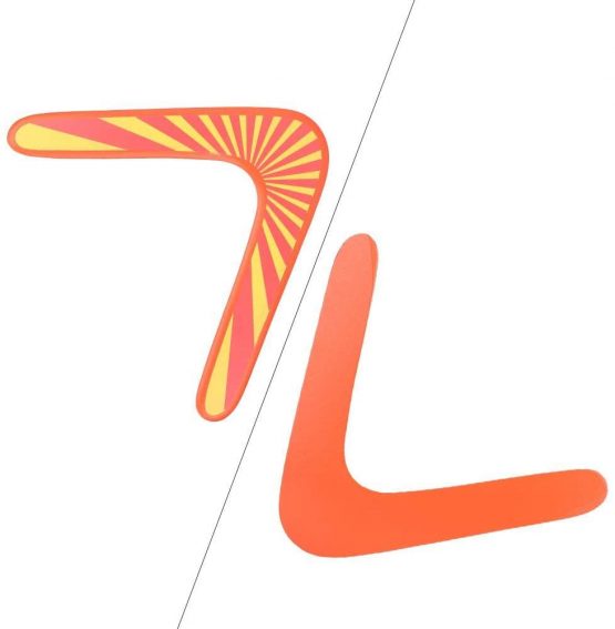 Boomerang Wooden Orange Throwback V Shaped Boomerang Flying Disc Throw Catch for Children Kids Outdoor Games Sports Gift Toy - Image 3