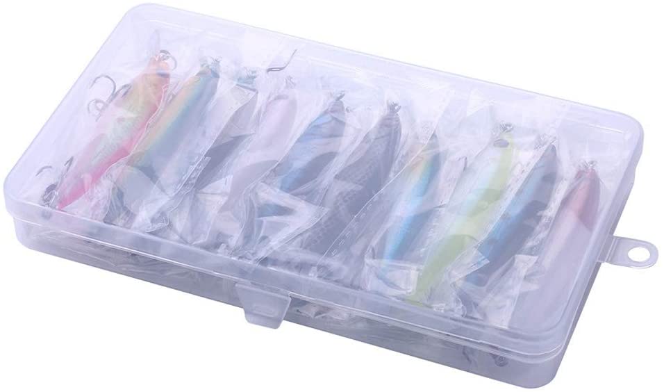 VOANZO 10PCS Laser Simulation Bait 3D Artificial Minnow Fishing Lures Baits, Plastic Fishing Tackle Bass - Image 4