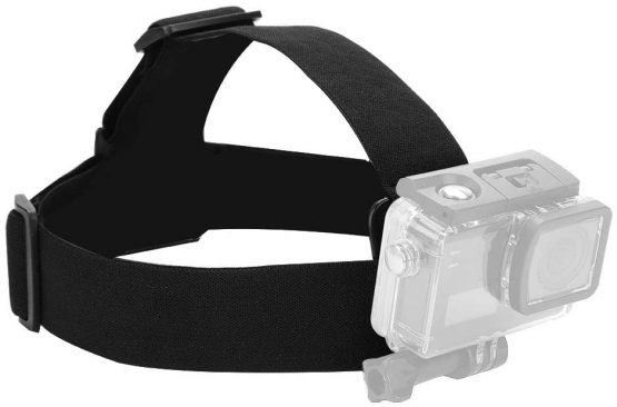 EBTOOLS Action Sport Camera Mounting Headband Adjustable Elastic Headband Suitable for most Sports Cameras (Camera Not Included)