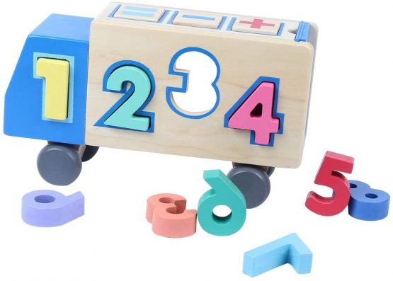 B&Julian MZ1106-2724 Number Puzzle Plug-In Game, Multi-Colour