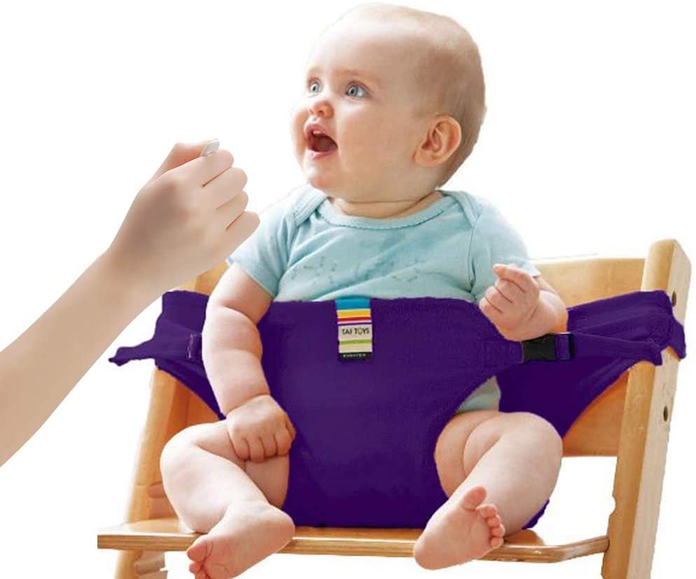 Lychee Baby Dining Chair Safety Seats with Straps, Toddler High Chair Harness Belt