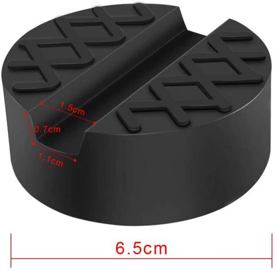 SXYHKJ Jack Pad Universal Slotted Frame Rubber Jack Pad Block Car Motorbike Trolley Jack Workshop Tool 65 X 33mm - Image 4