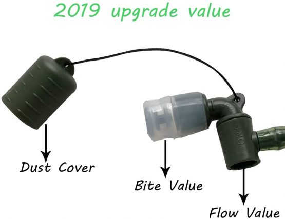 Water Hydration Bladder for Backpack Outdoor Sports Running Cycling Hiking Climbing Green BPA Free FDA Approved Water Bag Pack (3L) - Image 4