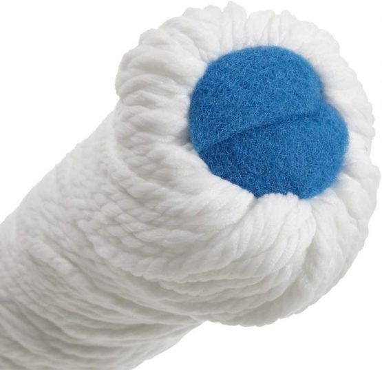 JVL 20-034TQ Super-Absorbent Easy Twist Microfibre Floor Mop, Turquoise/Grey - Image 3