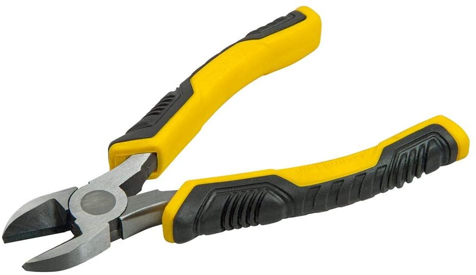 STANLEY Control Grip Diagonal Cutting Pliers 180mm STHT0-74455, Yellow, Eén maat